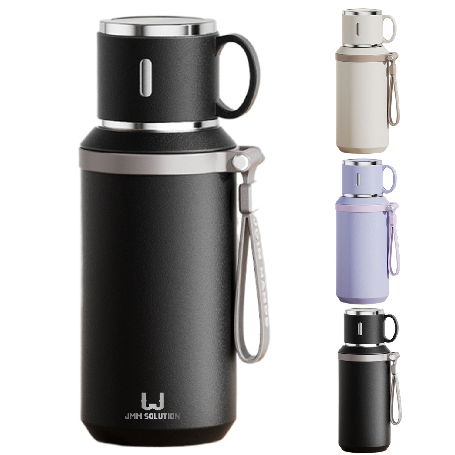 20Oz Travel Stainless Steel Insulated Water Bottle W/ Cup, custom water bottle with logo imprint 1