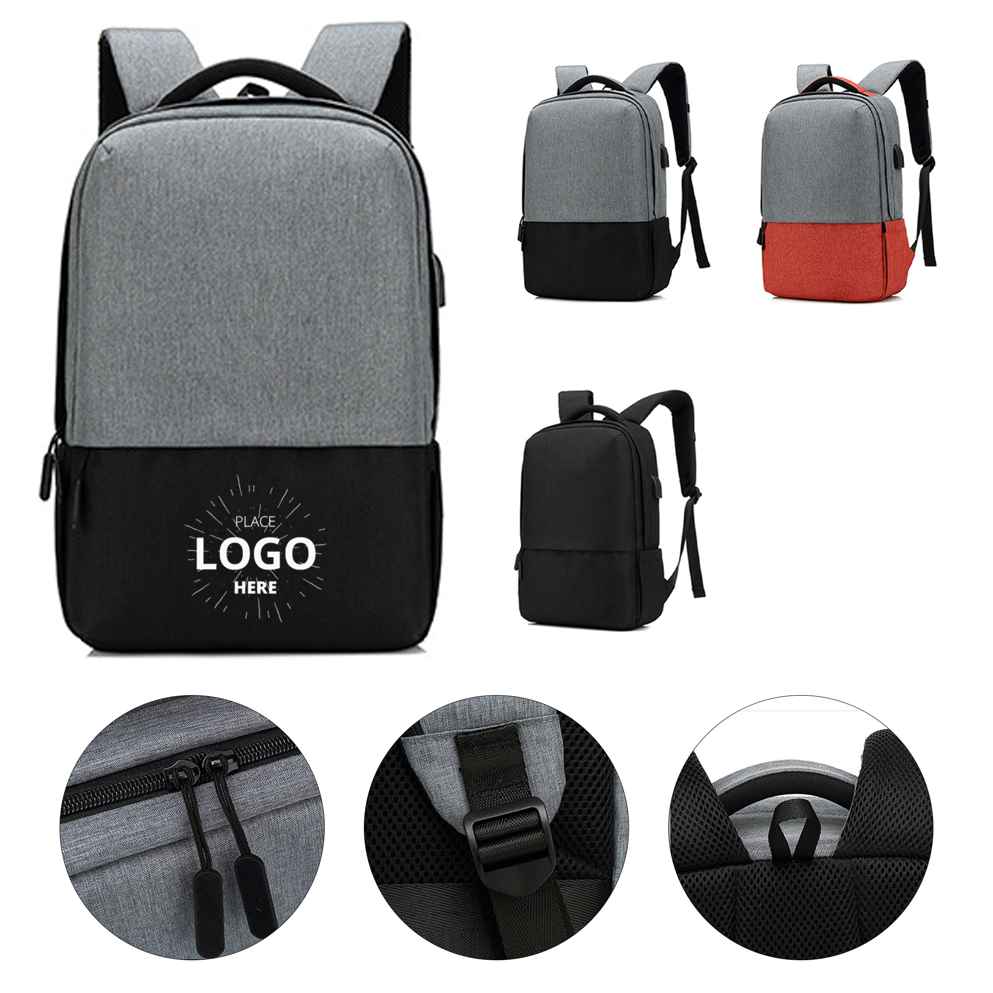 Business Computer Bag with USB Charging Port 2