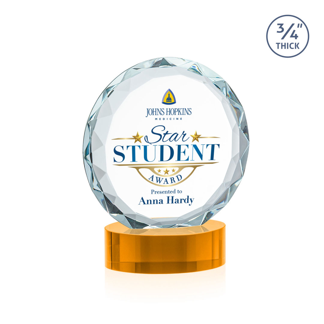 Centura VividPrint™ Award on Alberton Base - Amber 11