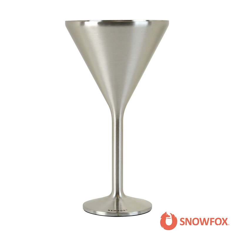 Snowfox® 8 oz. Double Wall Steel Stemmed Martini Glass 5