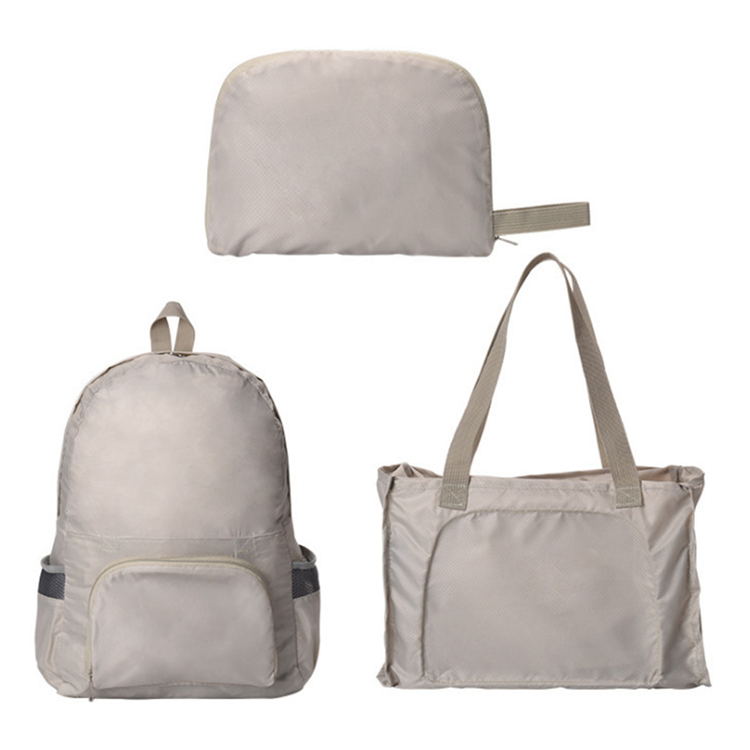 2-in-1 Foldable Backpack Tote Bag 9