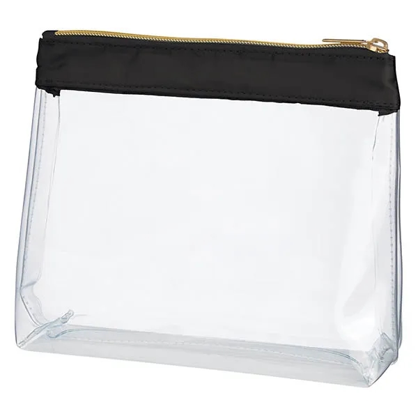 Sadie Satin Clear Cosmetic Bag 4