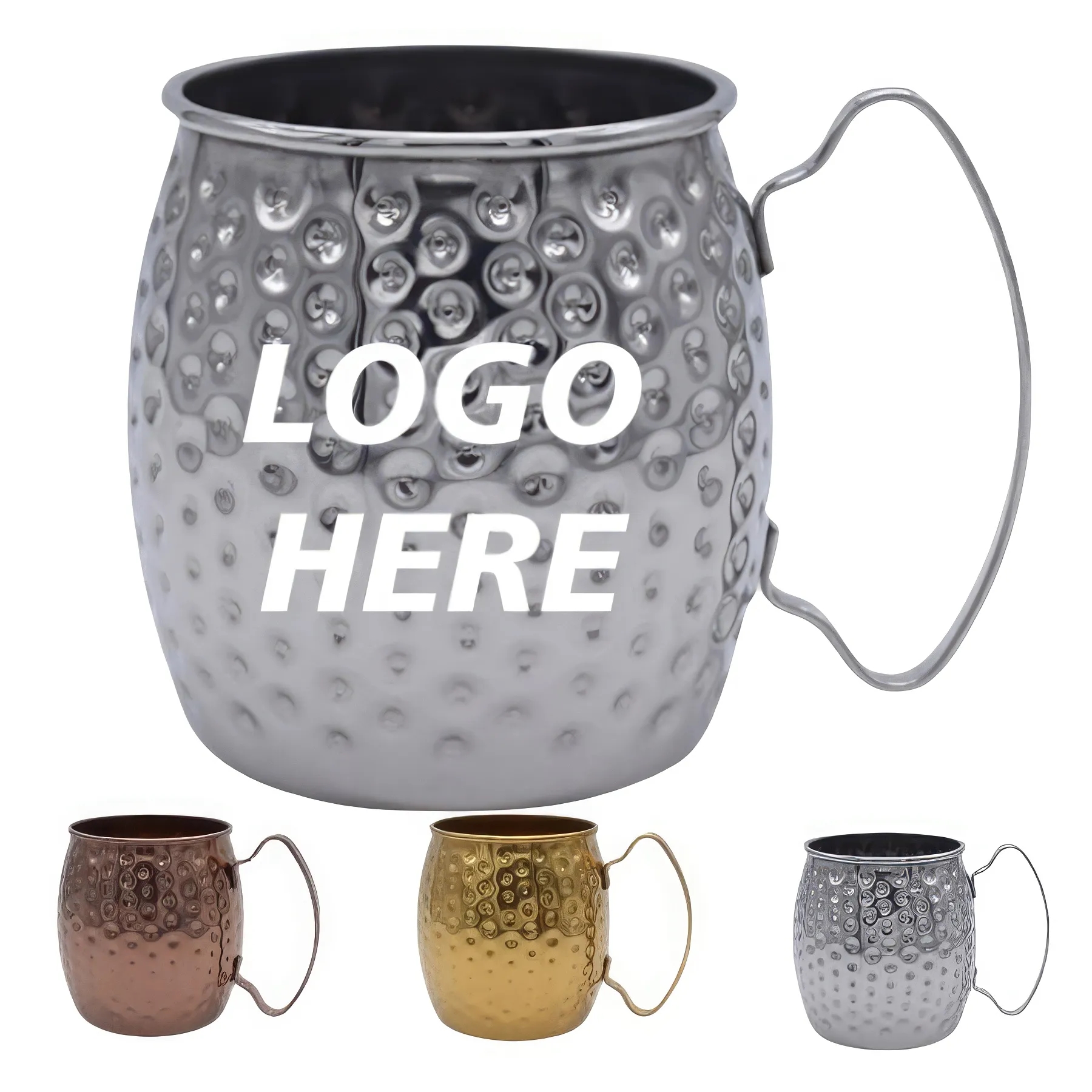 Custom 17 oz Stainless Steel Big Grip Beer Mug 4