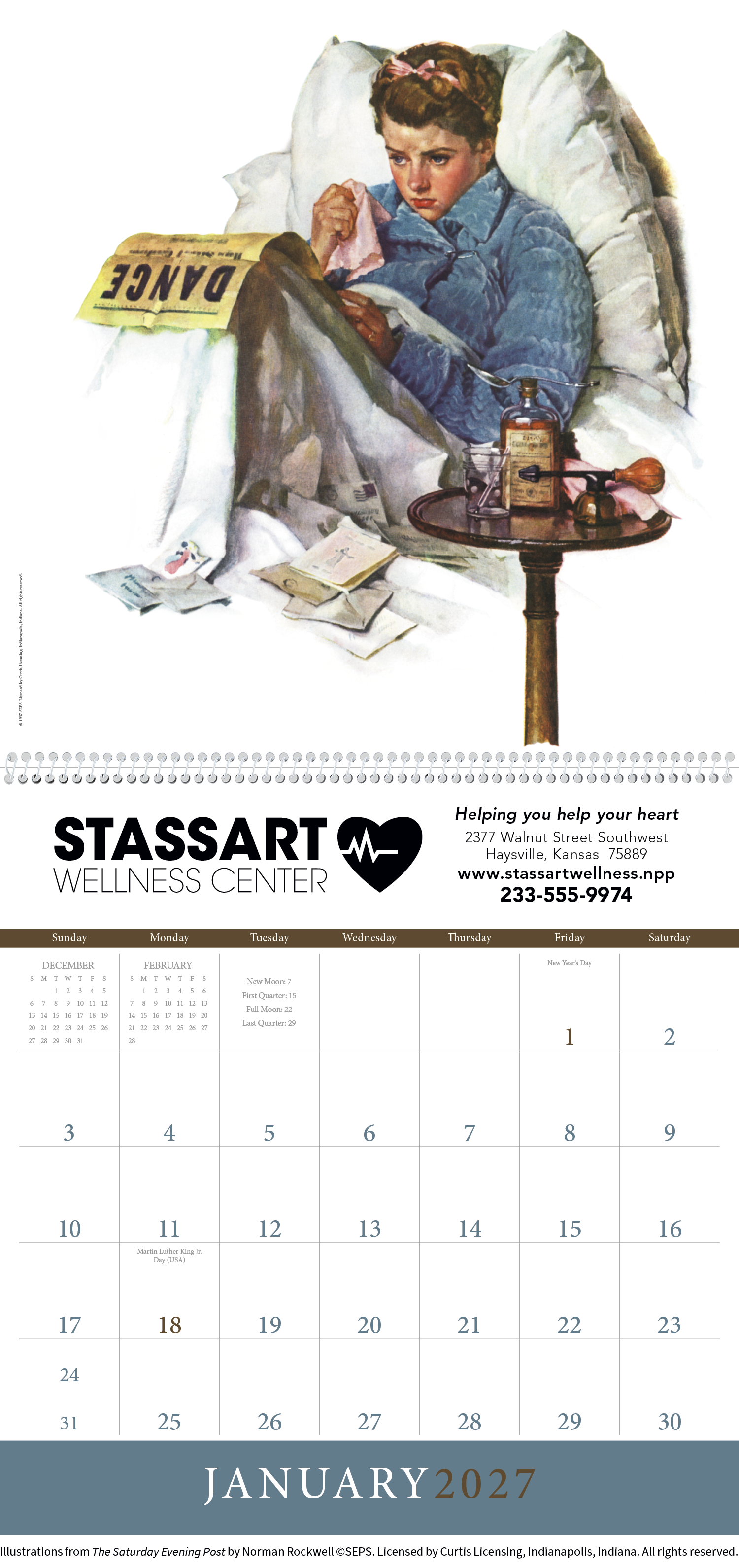 Triumph® Calendars The Saturday Evening Post Illustrations by Norman Rockwell Calendar 24