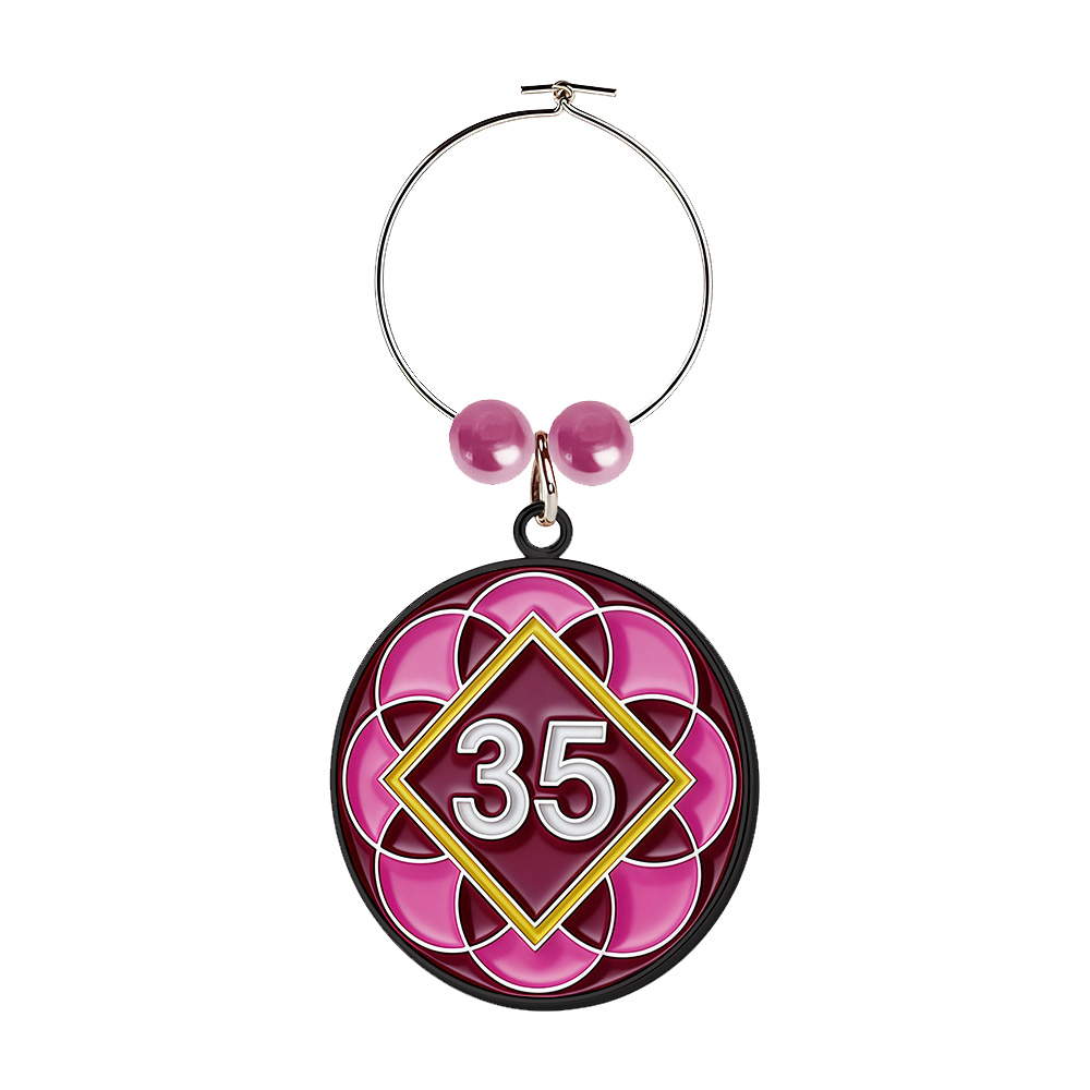 Soft Enamel Wine Charms 1" 5