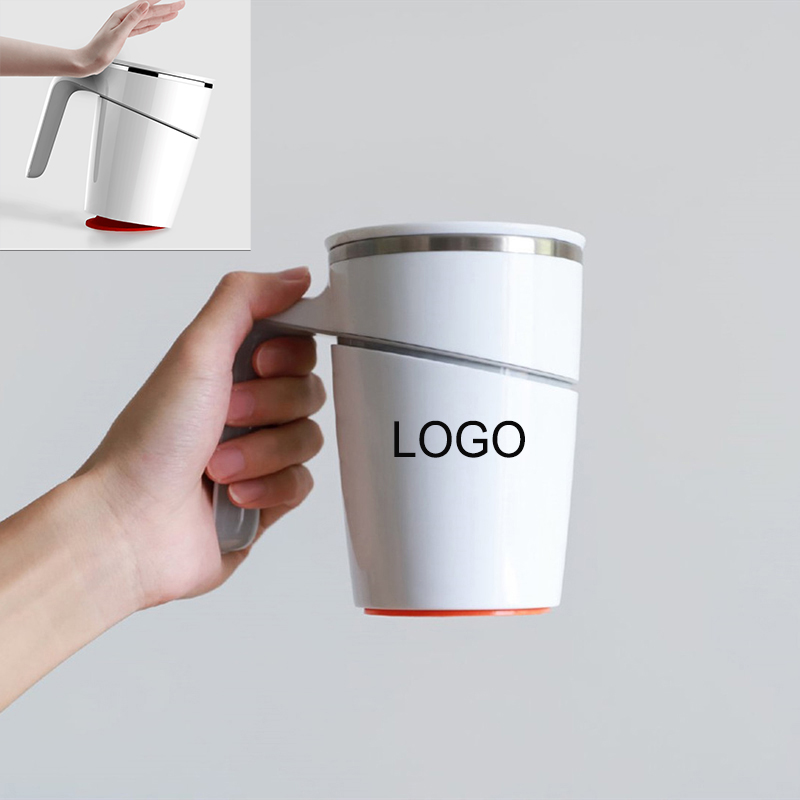 470ML Simple Modern Travel Insulated Mug w/Handle and Lid 1