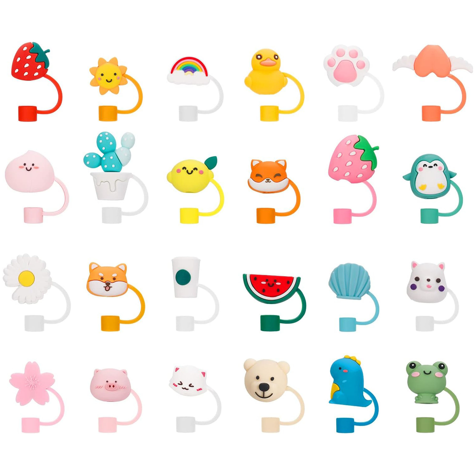 Customizable Cartoon Colored Straw Cap 2