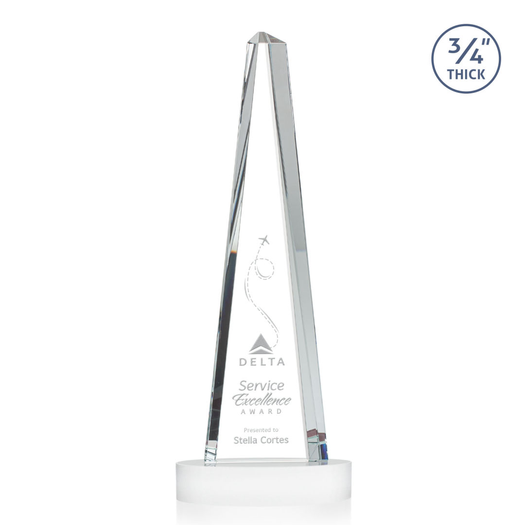 Majestic Tower Award on Alberton Base - White 8