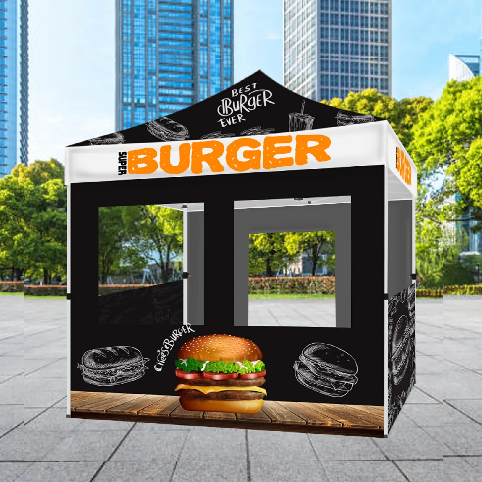 10'x10' Custom Concession Tent 2