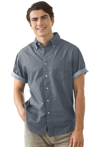 Men's Short-Sleeve Hudson Denim Shirt 7