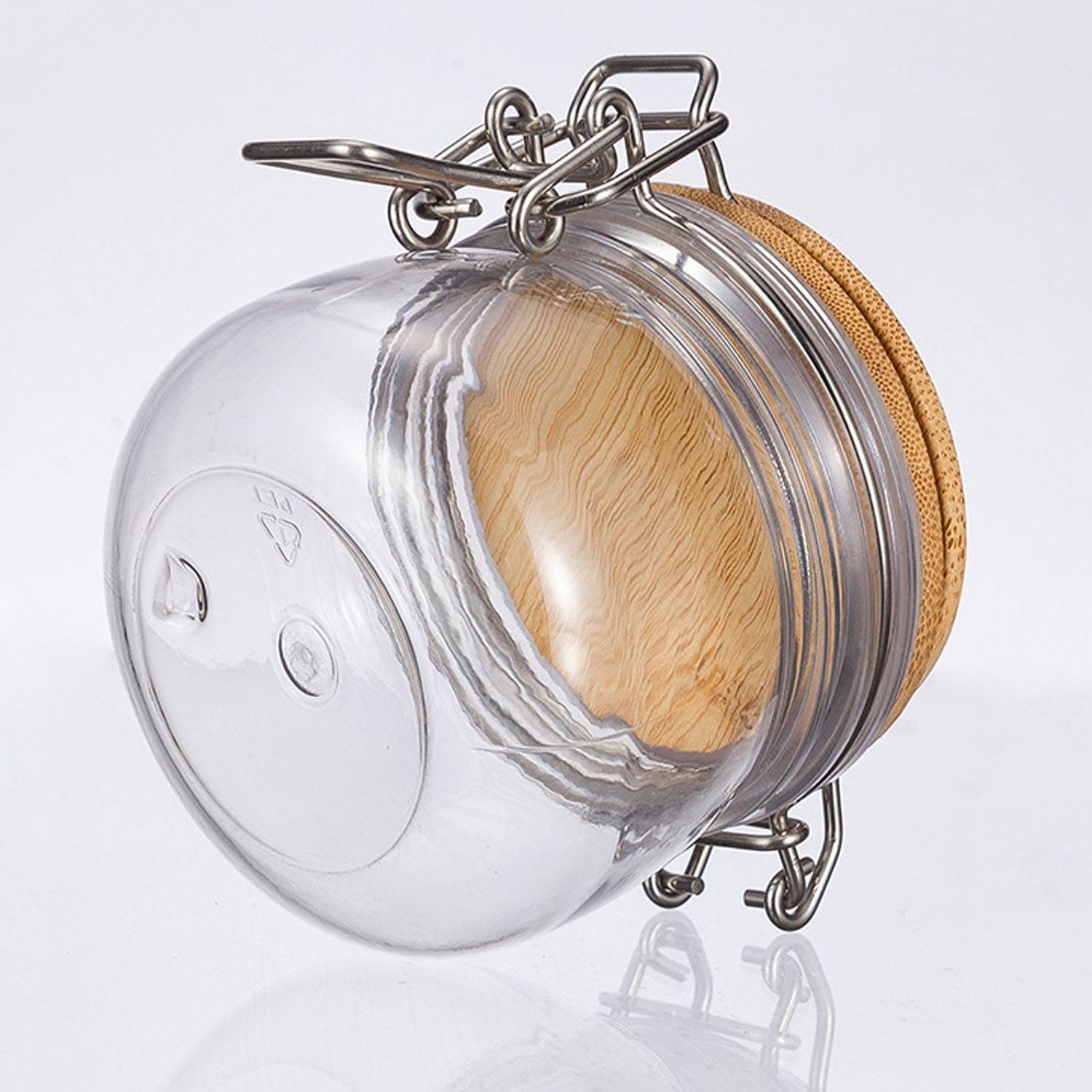 7 Oz Sealed Clear Glass Jar 7