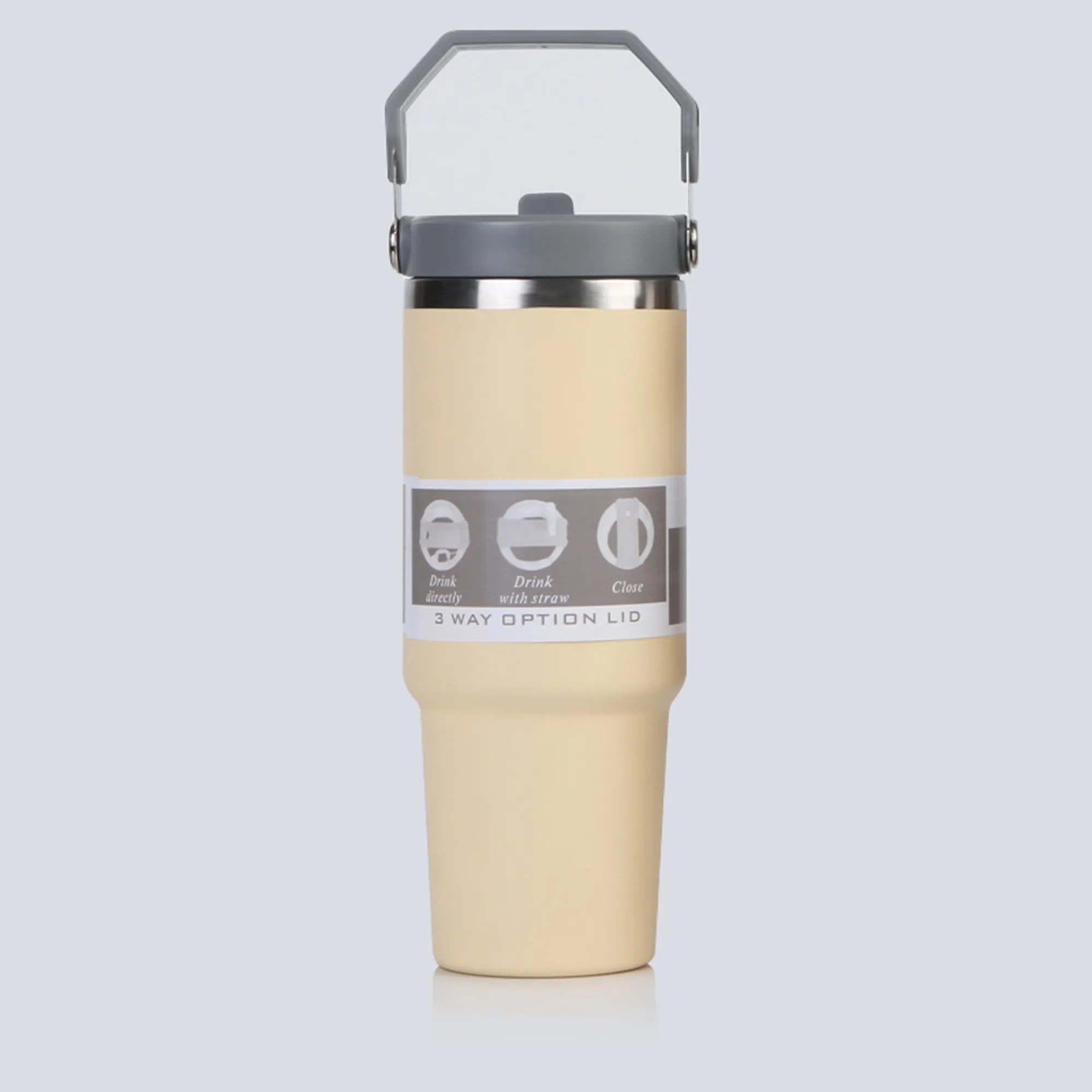 Stainless Steel Car Cup Ice Vacuum Coffee with Straw 11