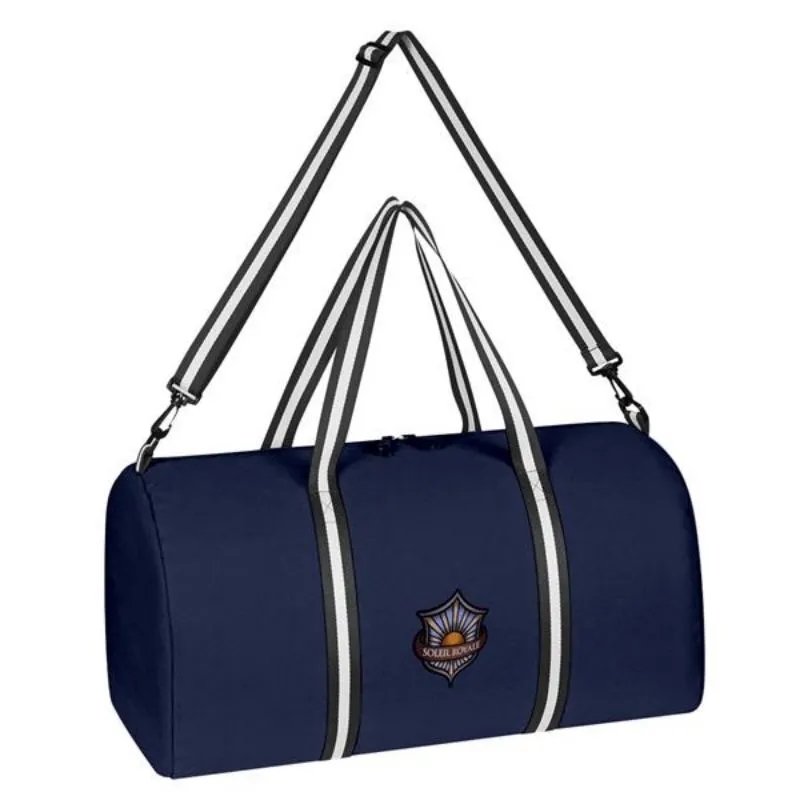 Striped Handle Duffel Bag 3