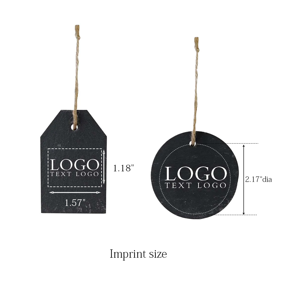 Black Slate Holiday Ornament 2