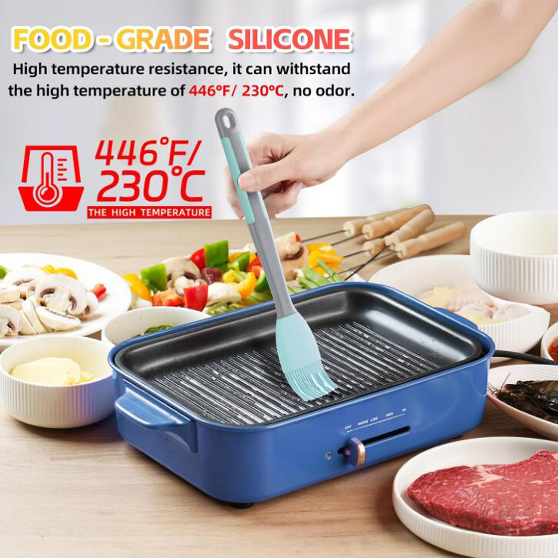 Silicone Basting and Spatula Set 3