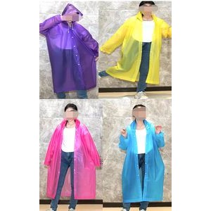 Adult Reusable EVA Raincoat With Snap Buttons 7