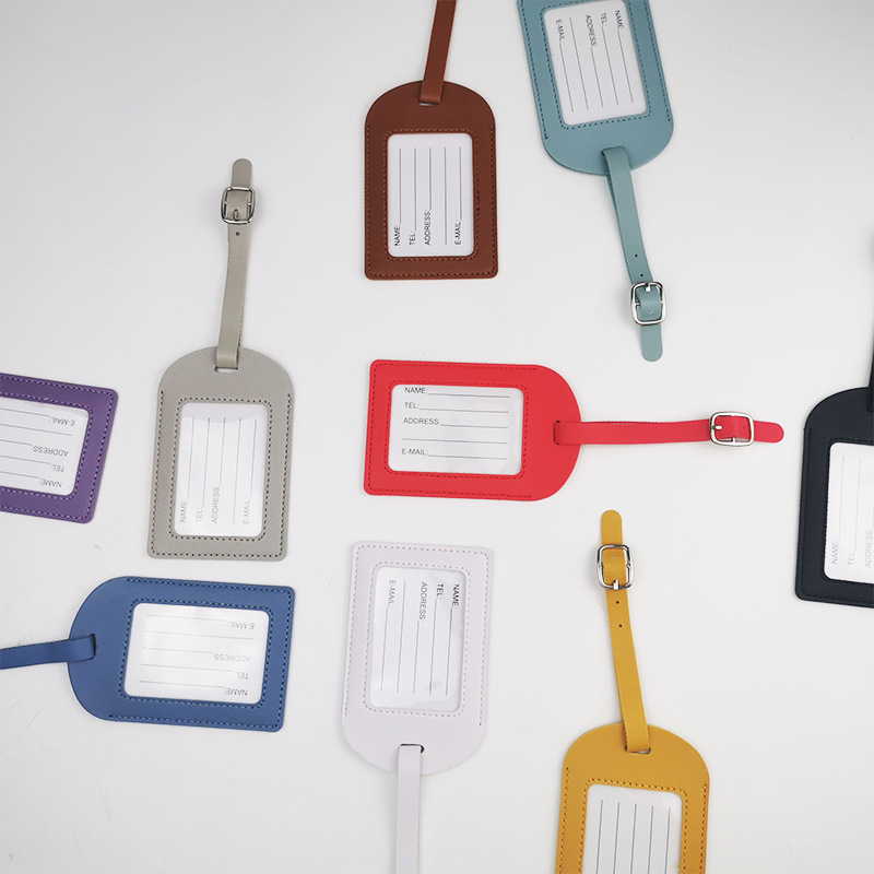 PU Leather Luggage Tags 2