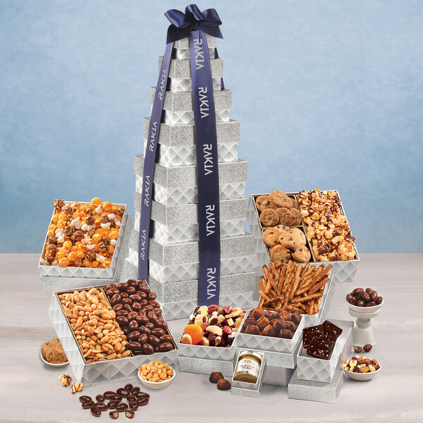 Silver Delights Giant Party Tower