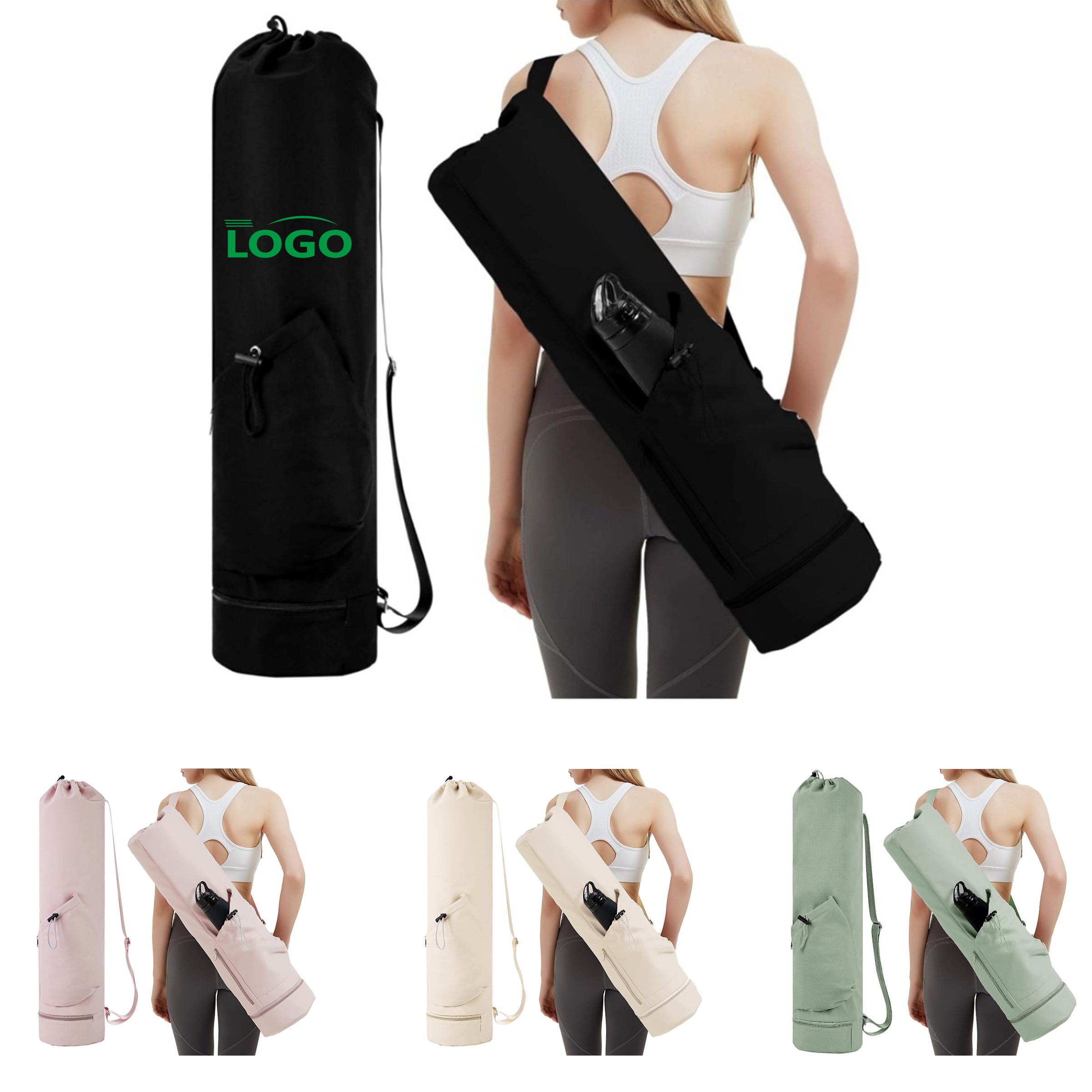 Multi-Functional Yoga Mat Carrying Bag with Adjustable Strap 2
