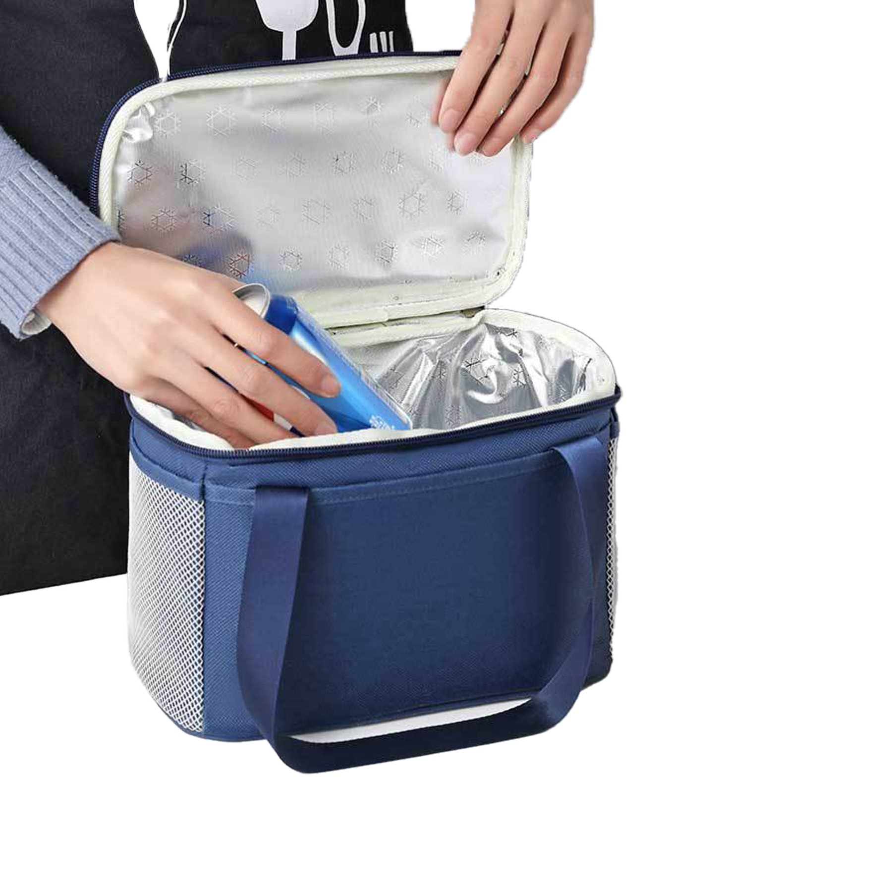 Small Aluminum Foil Thickened Insulated Lunch Bag 4