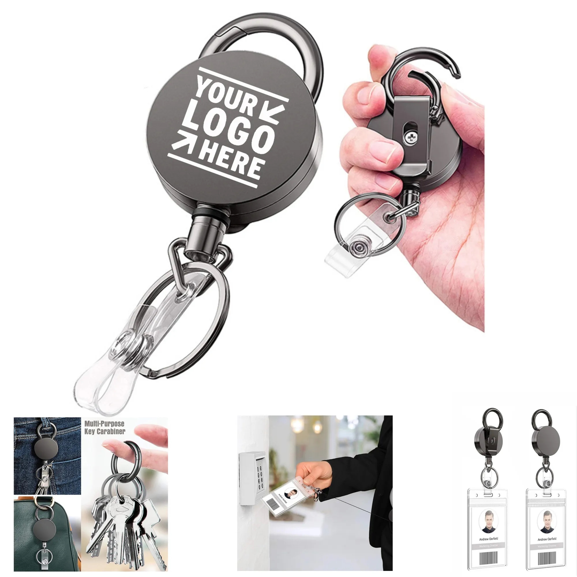 Metal Retractable Badge Holder 1