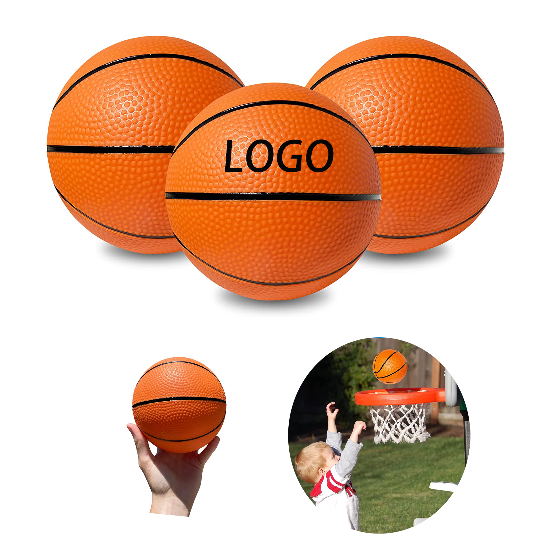 5inch Rubber Youth MINI Basketball MOQ 50pcs 1