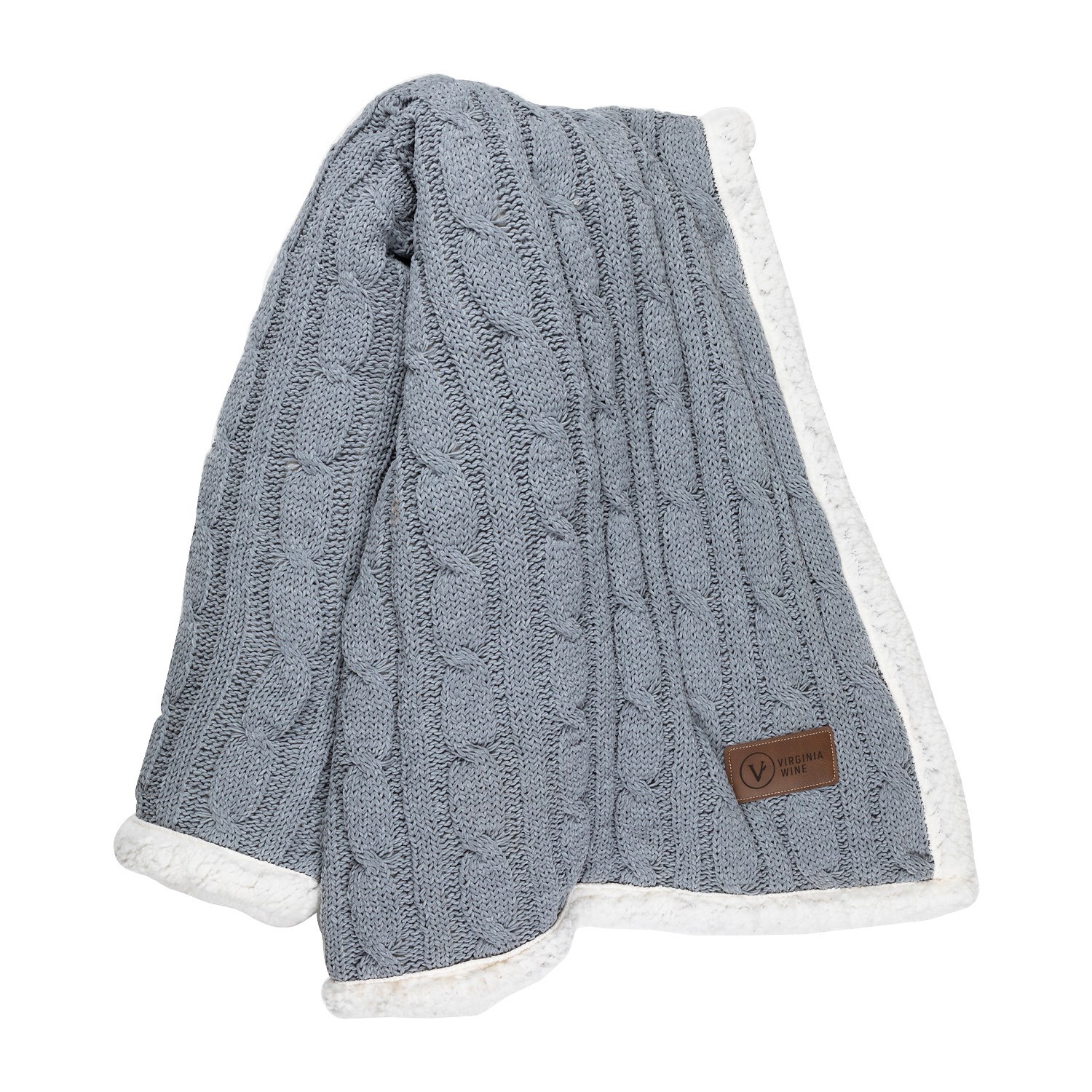 Cable Knit Chenille Throw 3