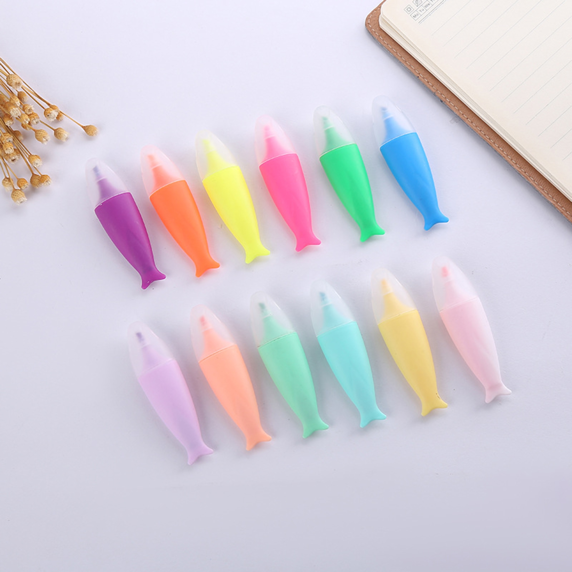 Fish-Shaped Plastic Highlighter Pen 4