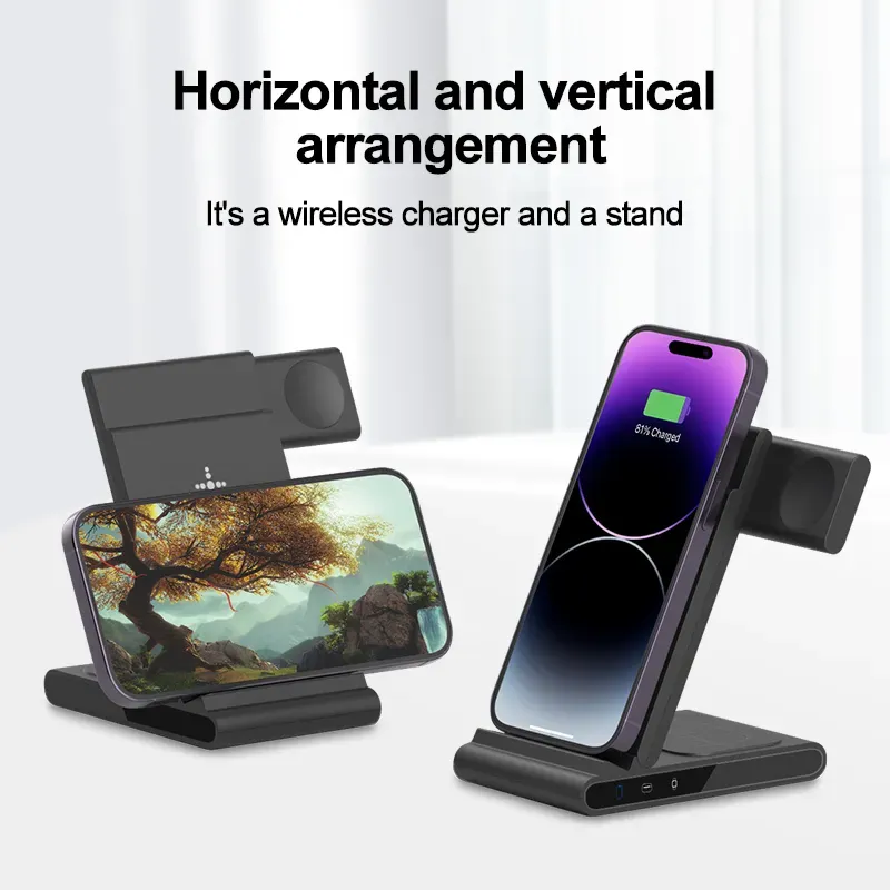 3 in 1 Wireless Charging Station for Multiple Devices 2