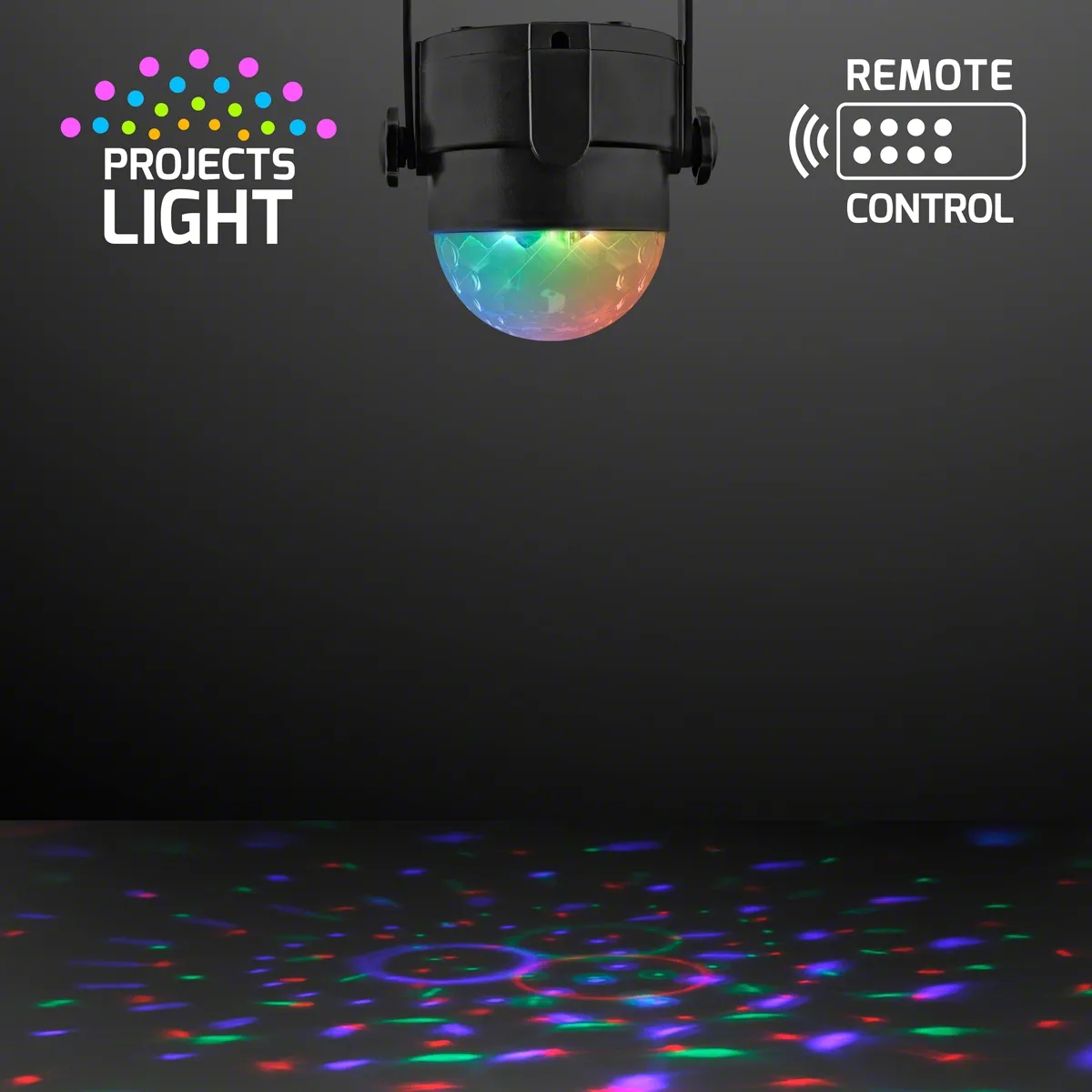 Instant Party Light Projector, 5" LED Disco Lamp with Remote 5