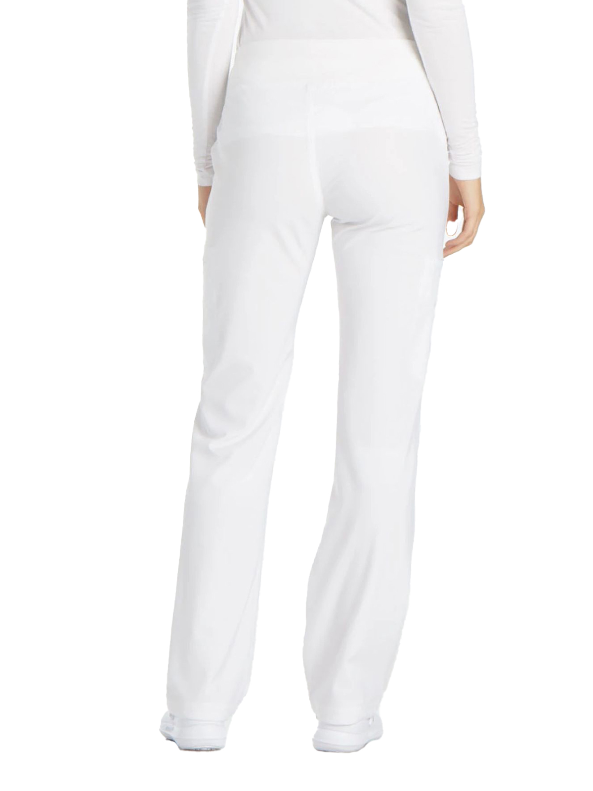 Cherokee - iFlex - Mid Rise Straight Leg Comfort Knit Waistband Pull-on Pant 32