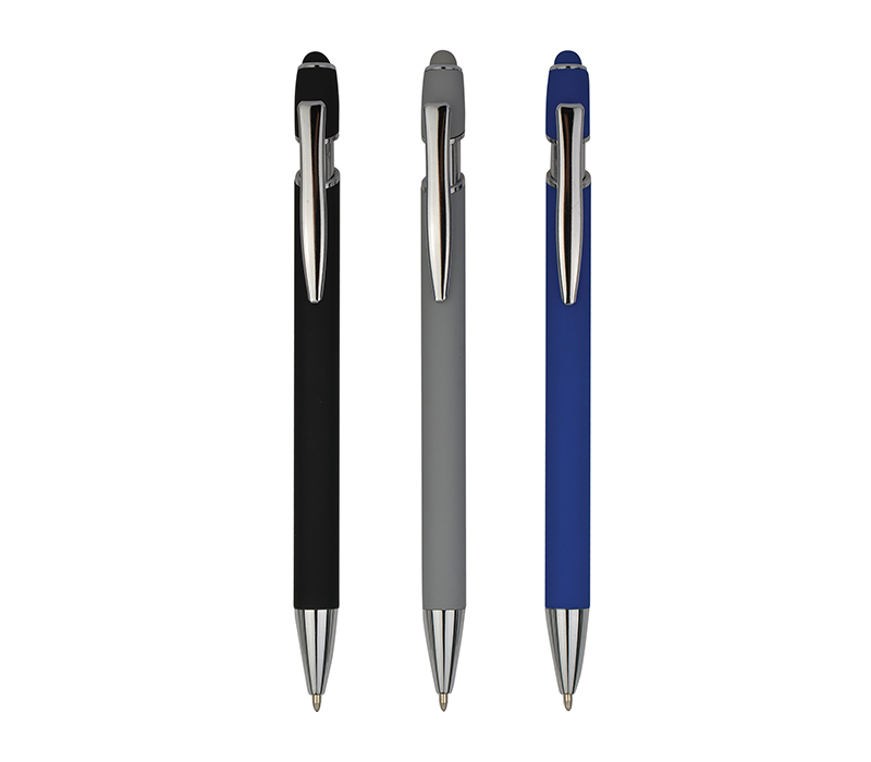 Rubberized Stylus Ballpoint Pen 3