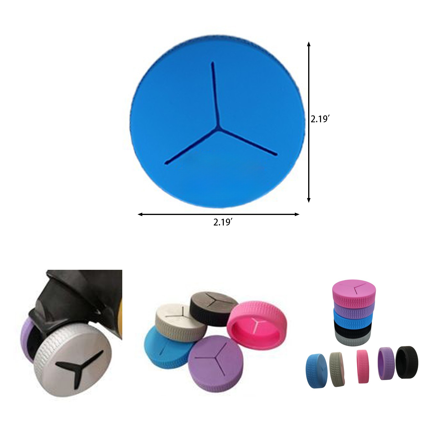 Silicone Luggage Suitcase Wheels Cover 2