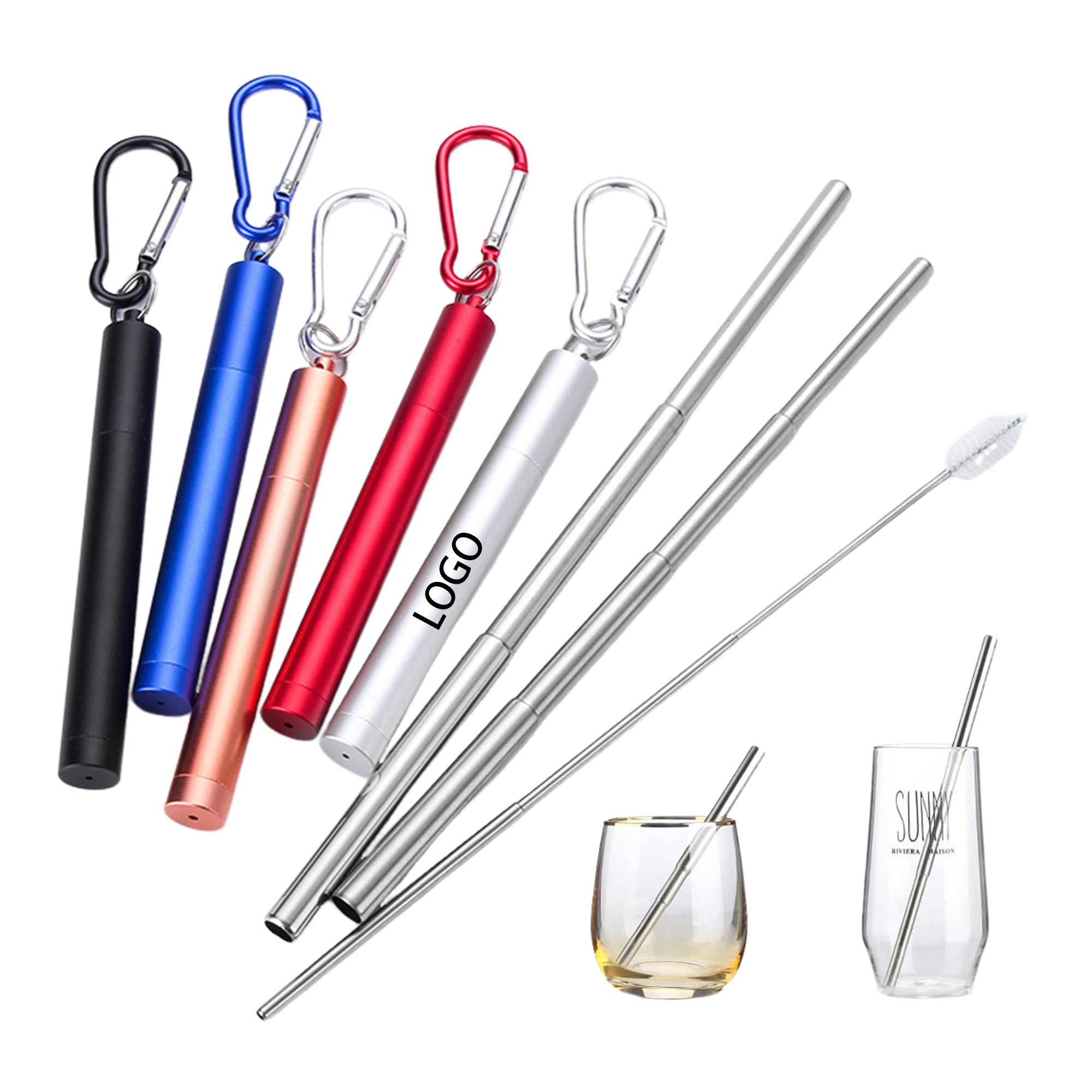 Steel Telescopic Straw with Case 1