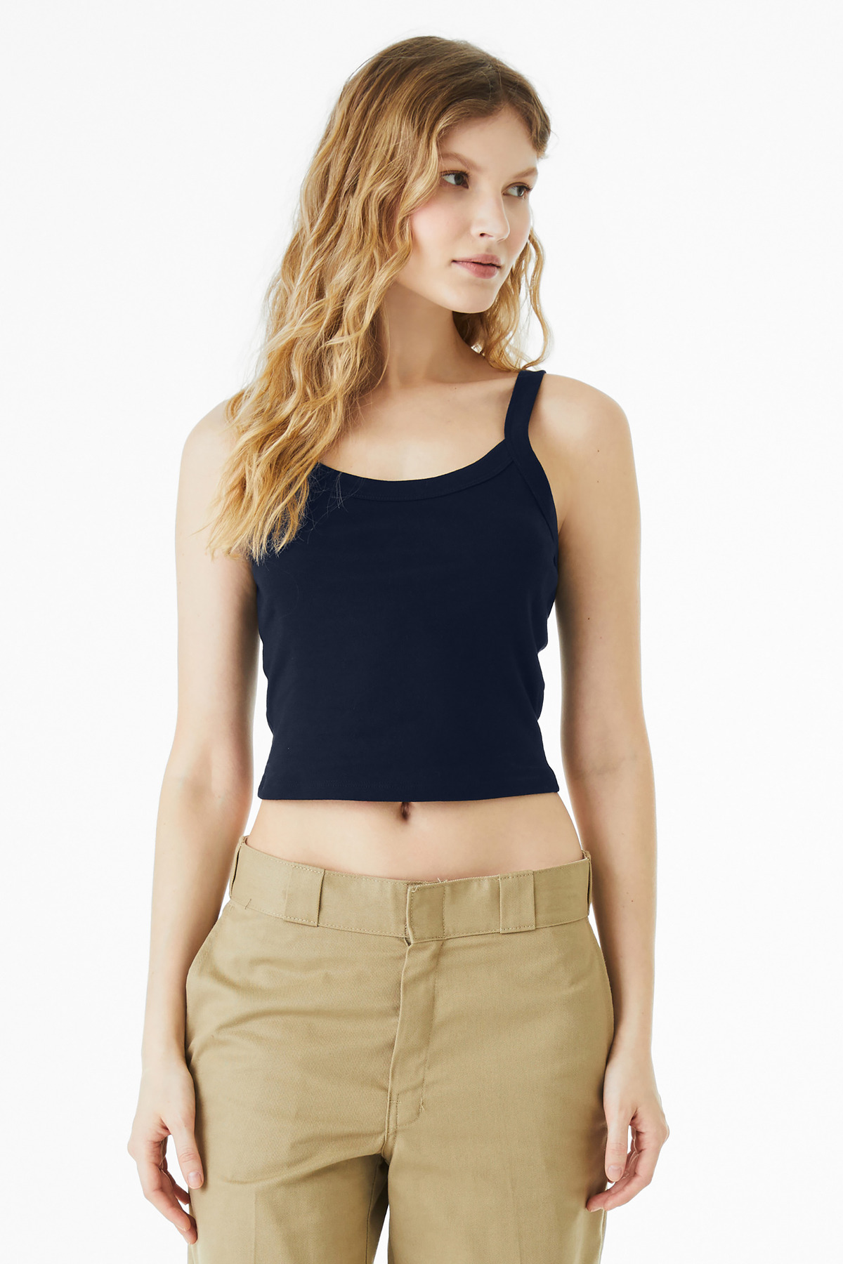 BELLA+CANVAS Women's Micro Rib Spaghetti Strap Tank BC1012 5