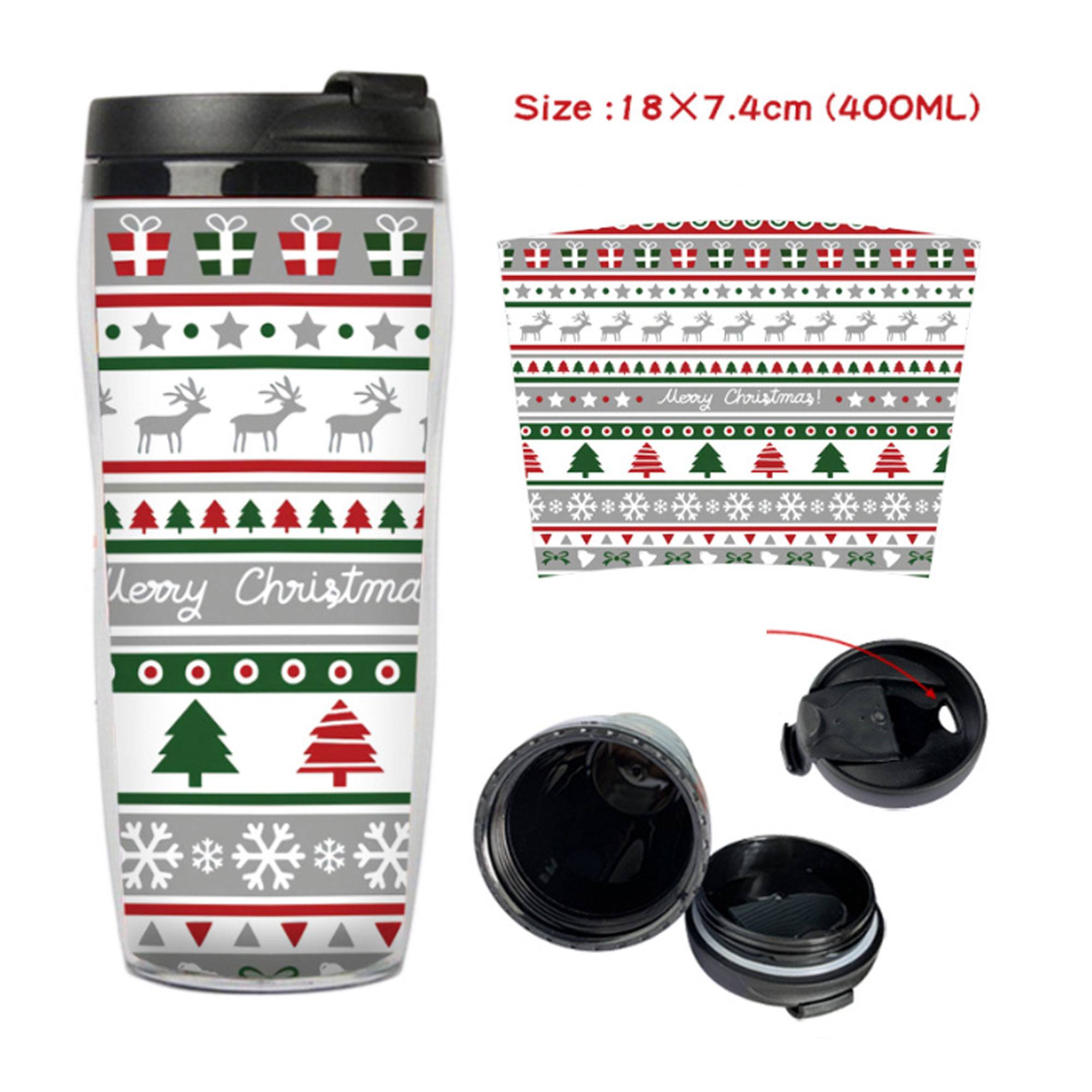 Customizable Double Layer Plastic Color-Changing Cup 6