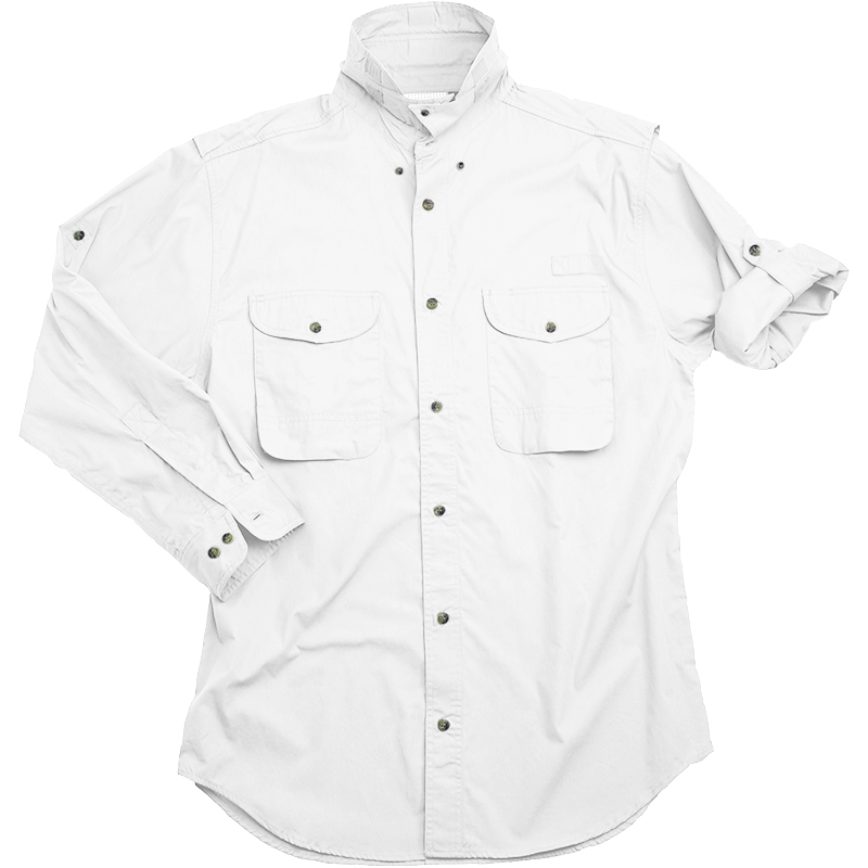 Cotton Poplin Fishing Shirt - Long Sleeve 21
