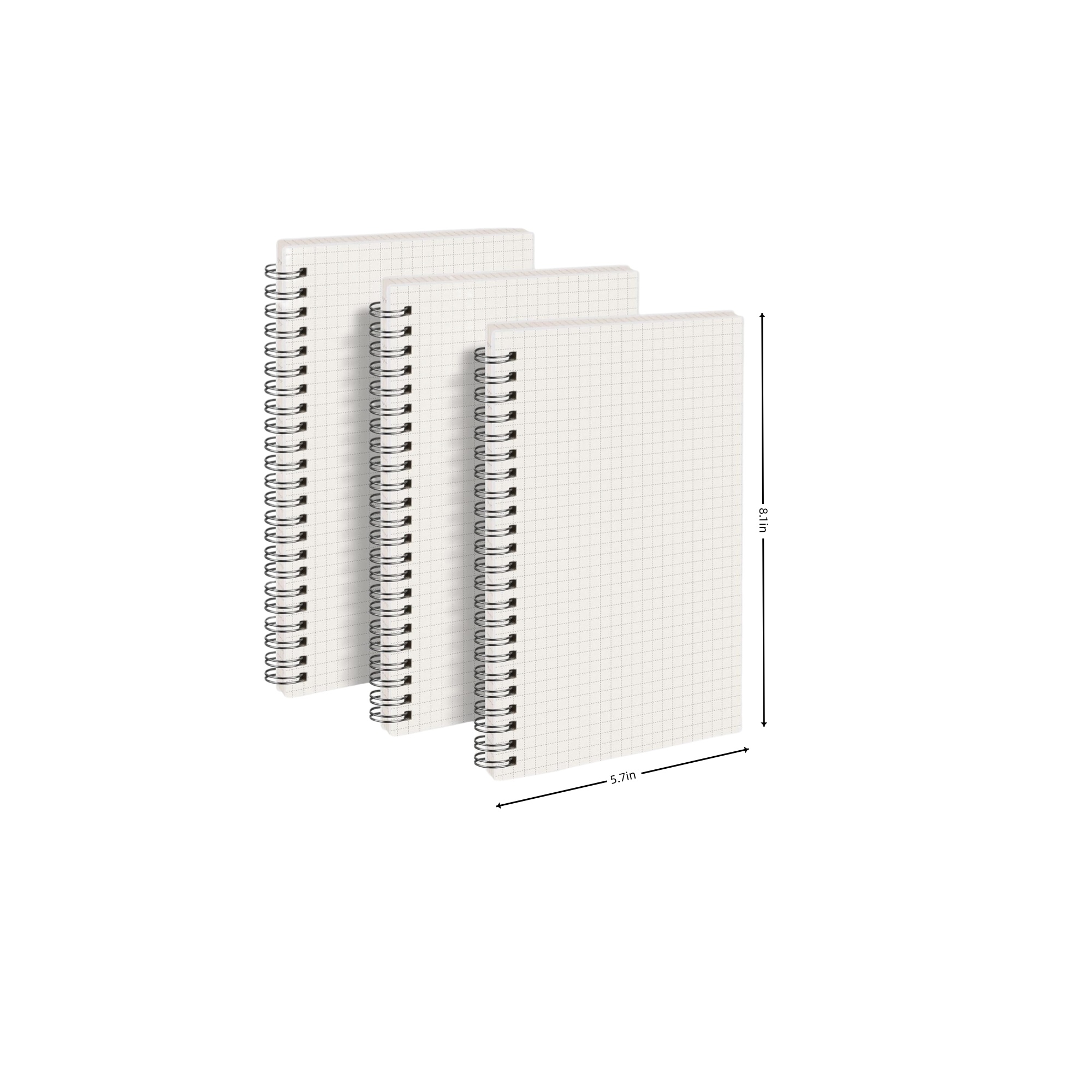 A5 Coil Grid Notebook 3