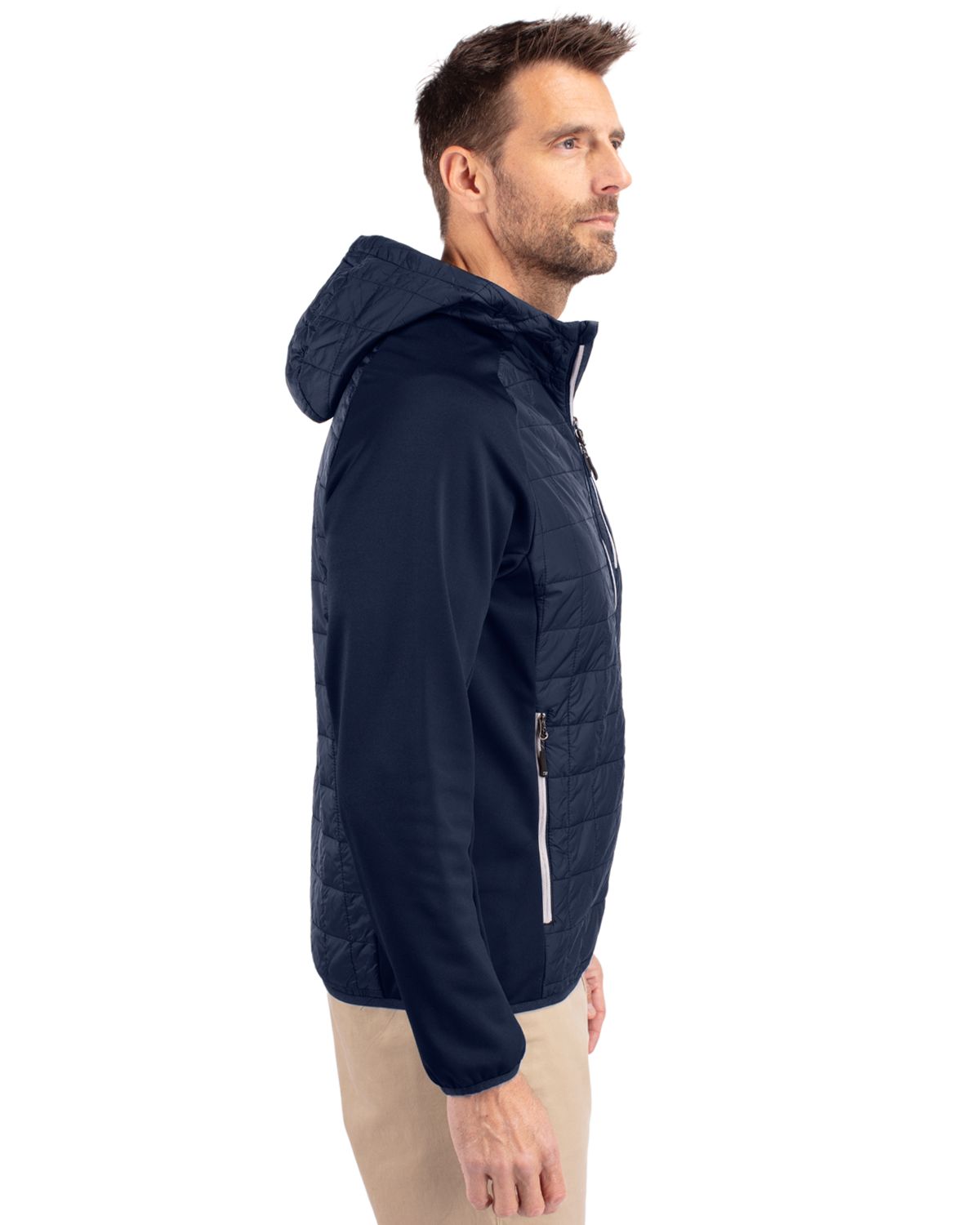 Cutter & Buck Rainier Primaloft Mens Eco Full Zip Hybrid Jacket 3
