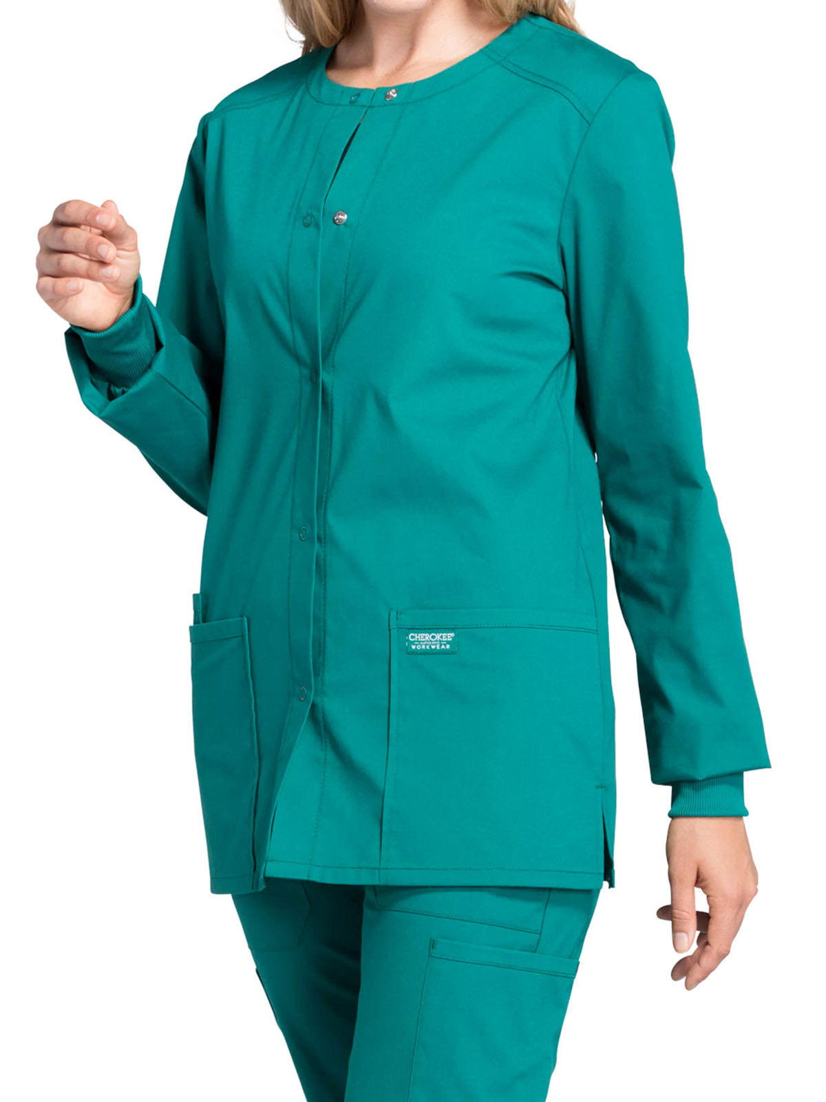 Cherokee - Workwear Professionals - Women's Snap Front Jacket 9