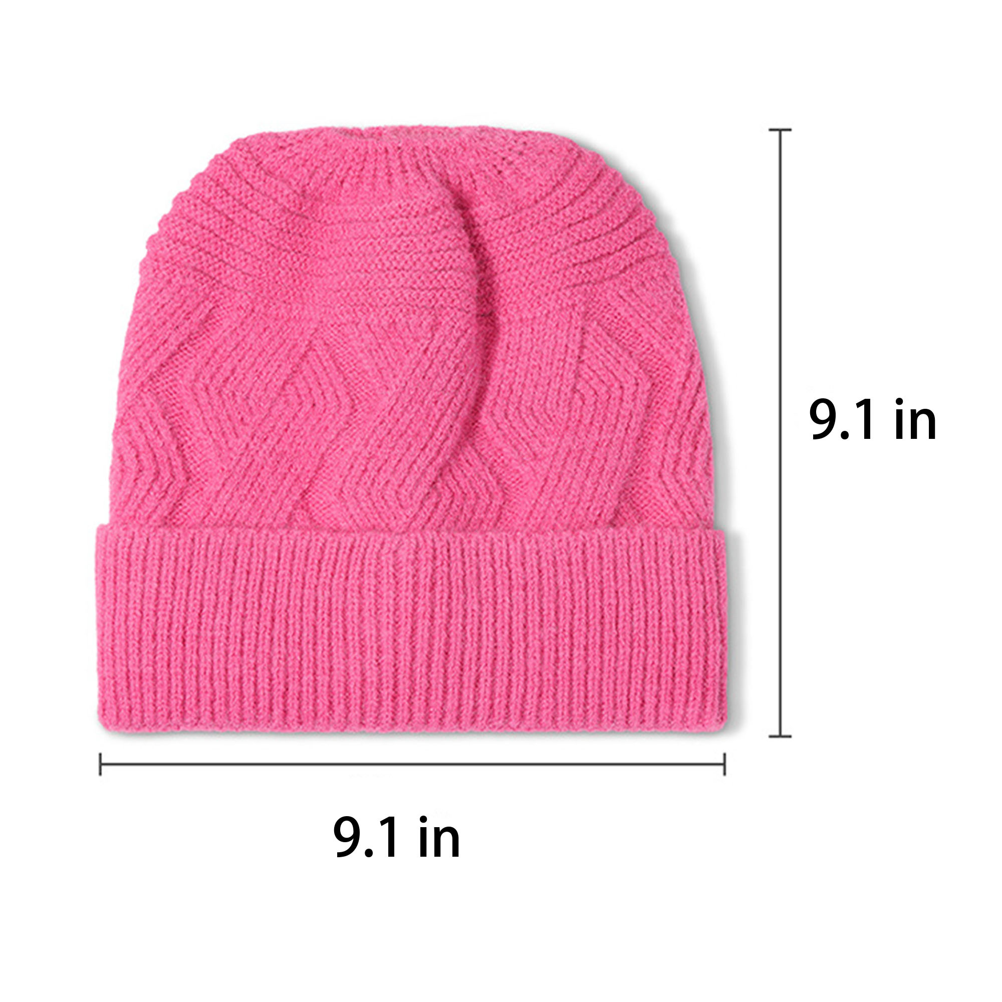 Women Beanie Ponytail Hat 4