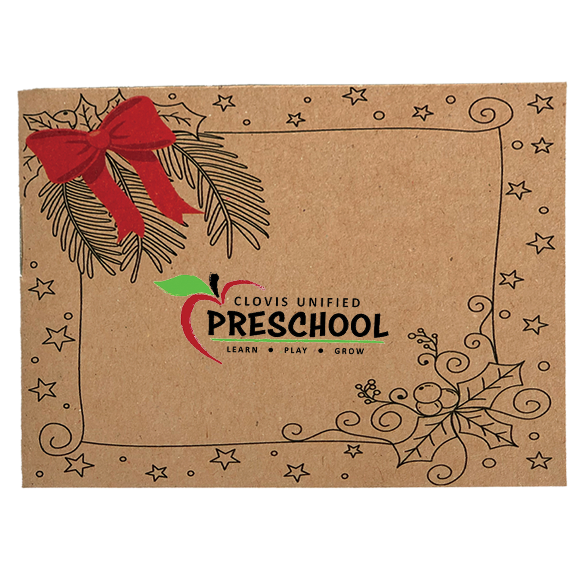 Holiday Kids Coloring Book & 6-Color Pencil Set To-Go