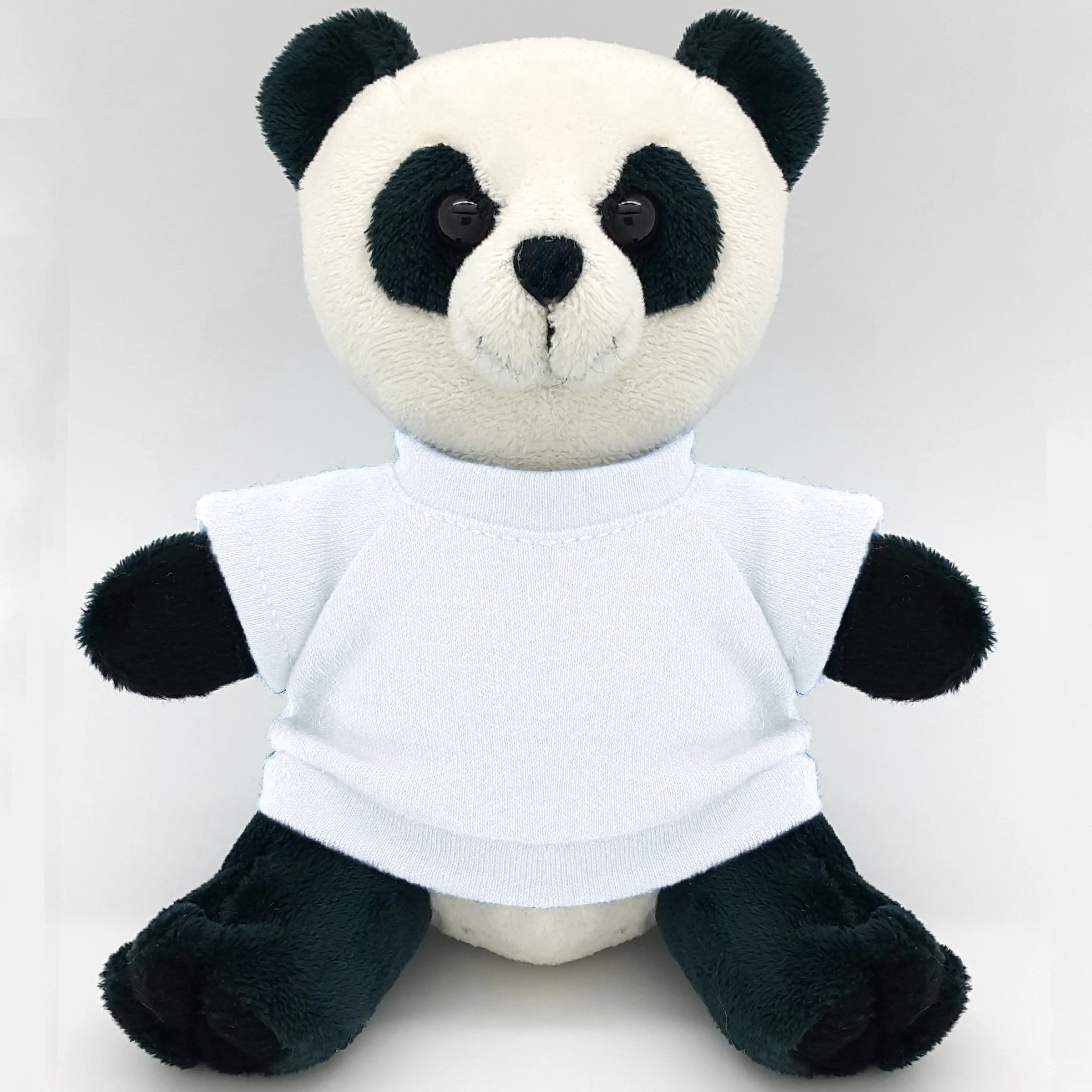 6" Beanie Panda with Embroidered Eyes 17