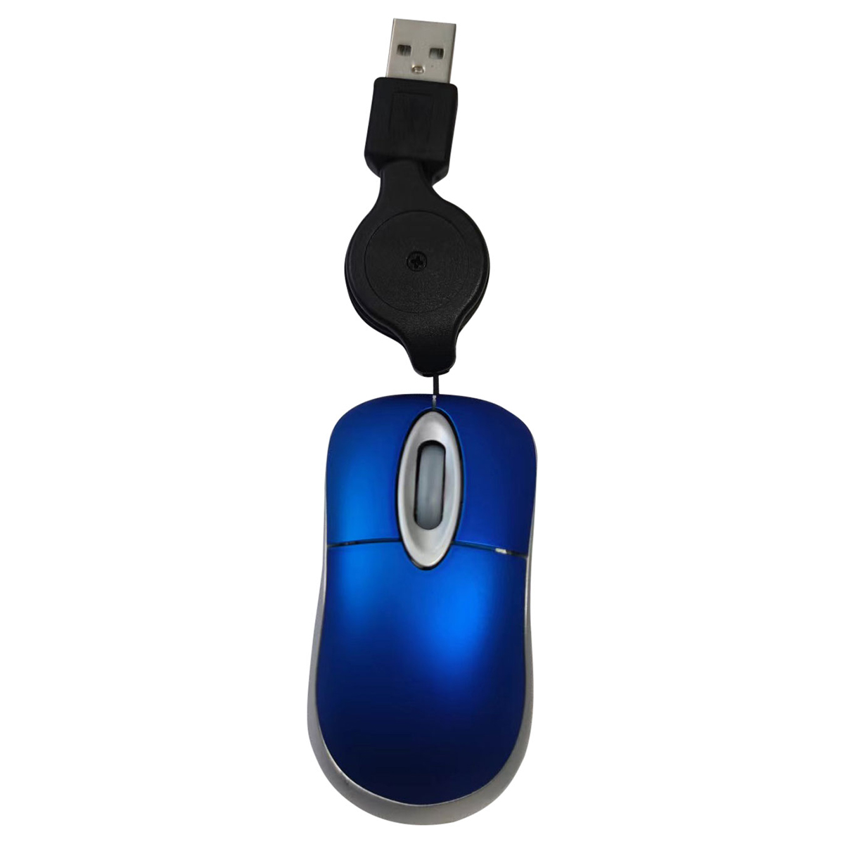 Mini Optical Mouse w/ Metallic Finish Wired 9