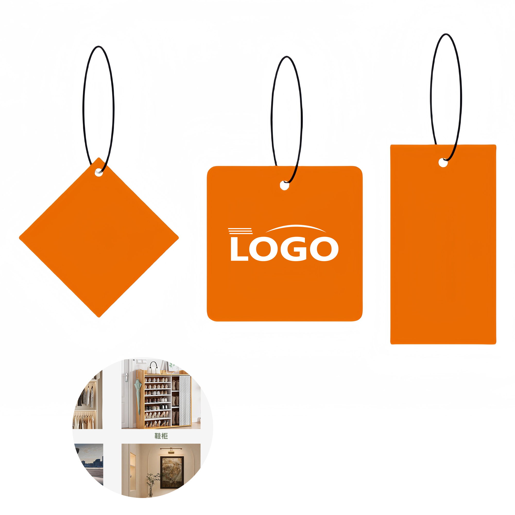 Custom Car Air Freshener with Logo for Branding 2