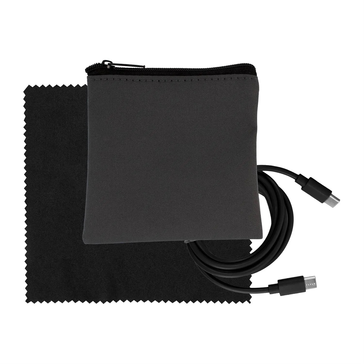 Gray Executive C to C Cable & Cloth Set 18