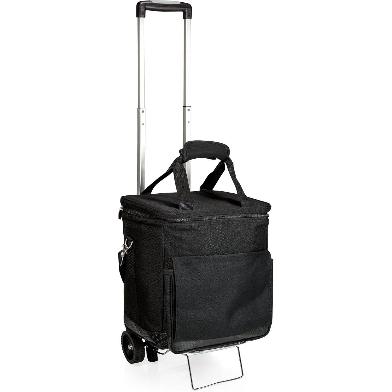 6 bottle Wheeled Trolley Wine Insulated Cooler Bag 5