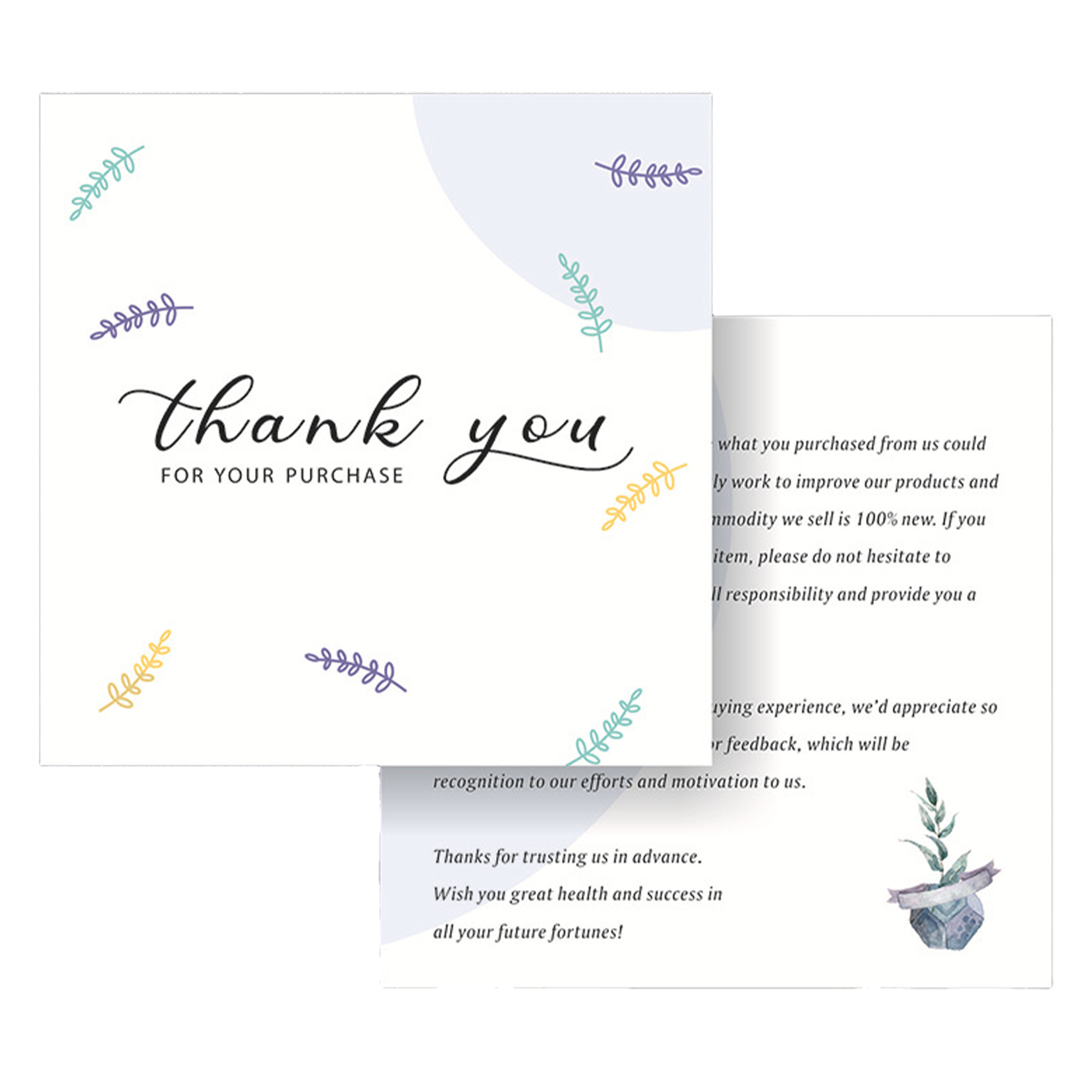 Gratitude Card with Eggshell Pattern 2