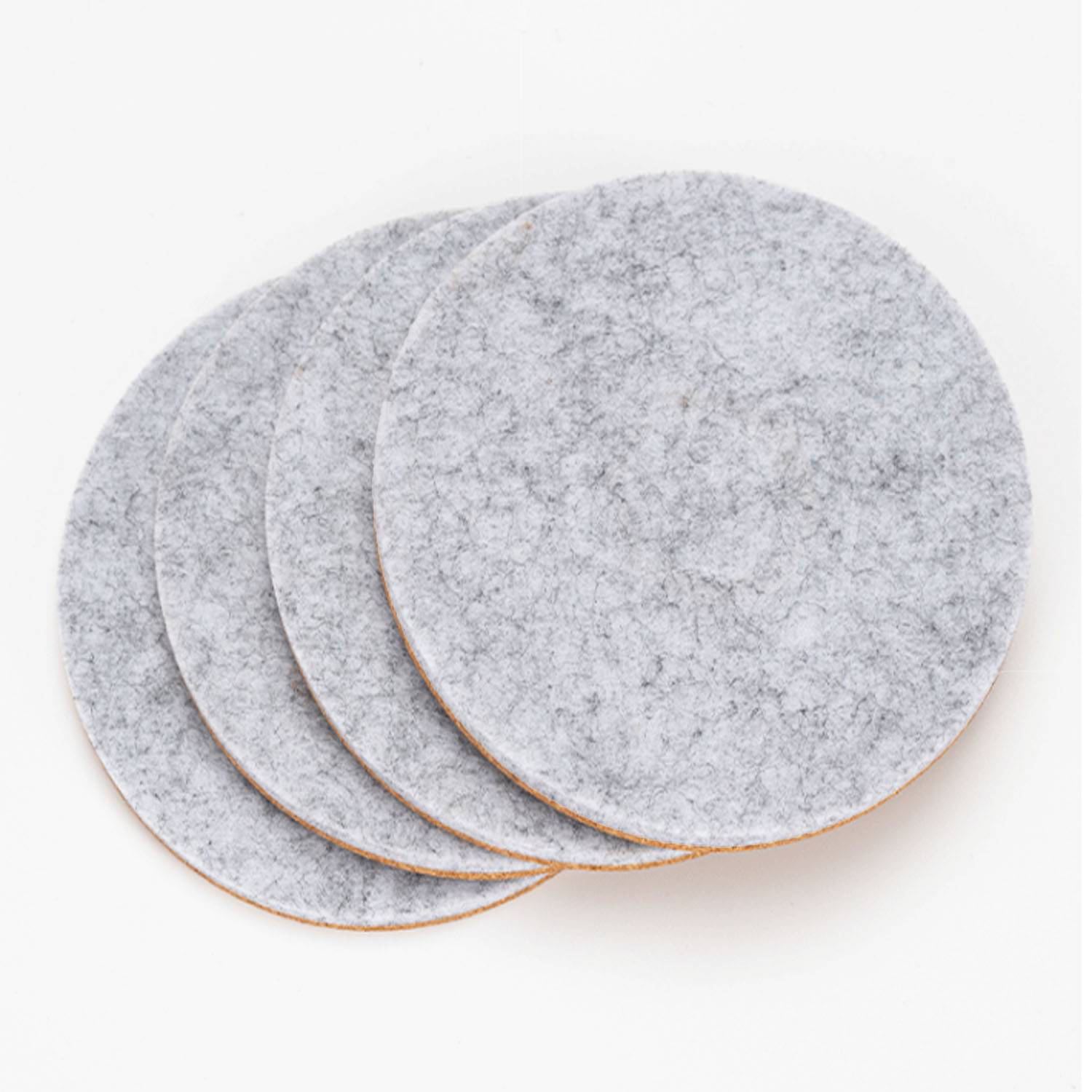 Eco-Friendly Felt Coaster Set 4