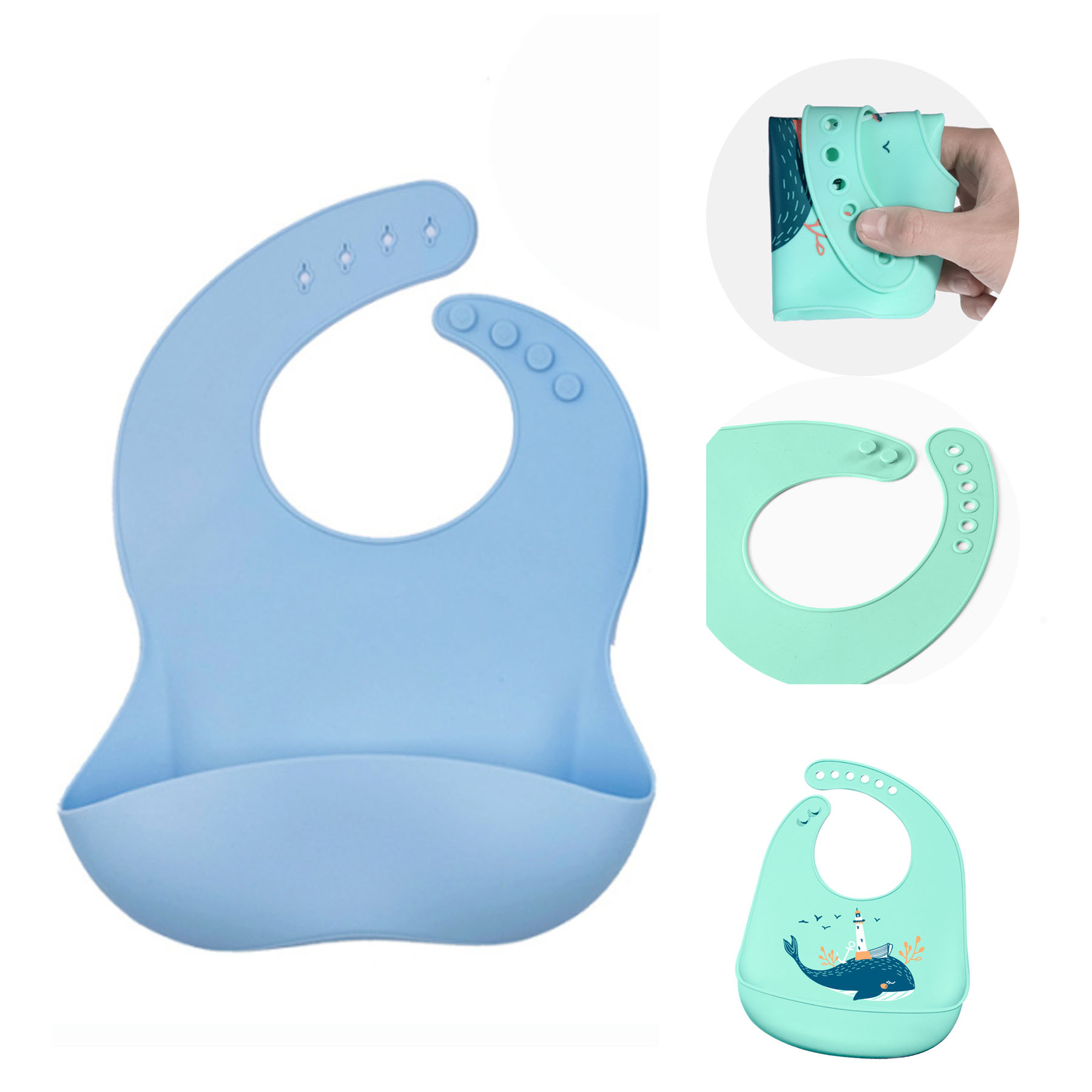Silicone Baby Bibs 1